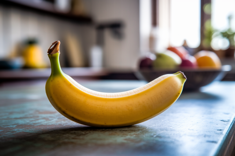 banane-gros-plan-table-rustique-bol-fruits