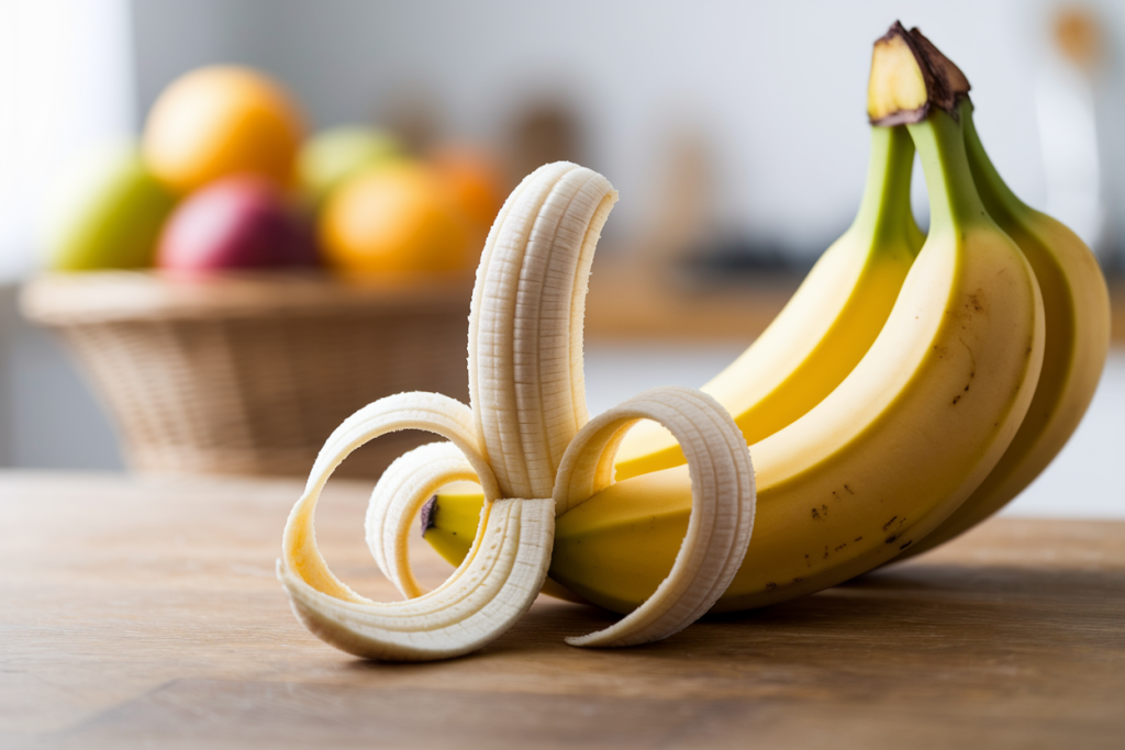 bananes-table-bois-banane-epluchee