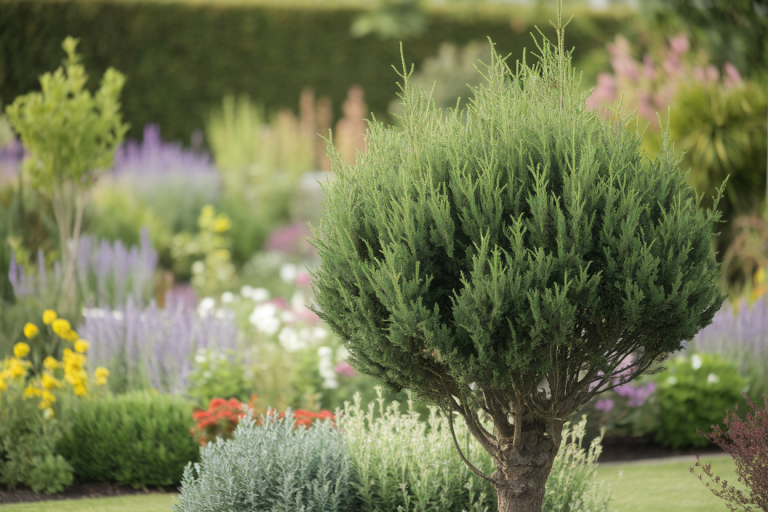 cypres-jardin-plantes-fleuries