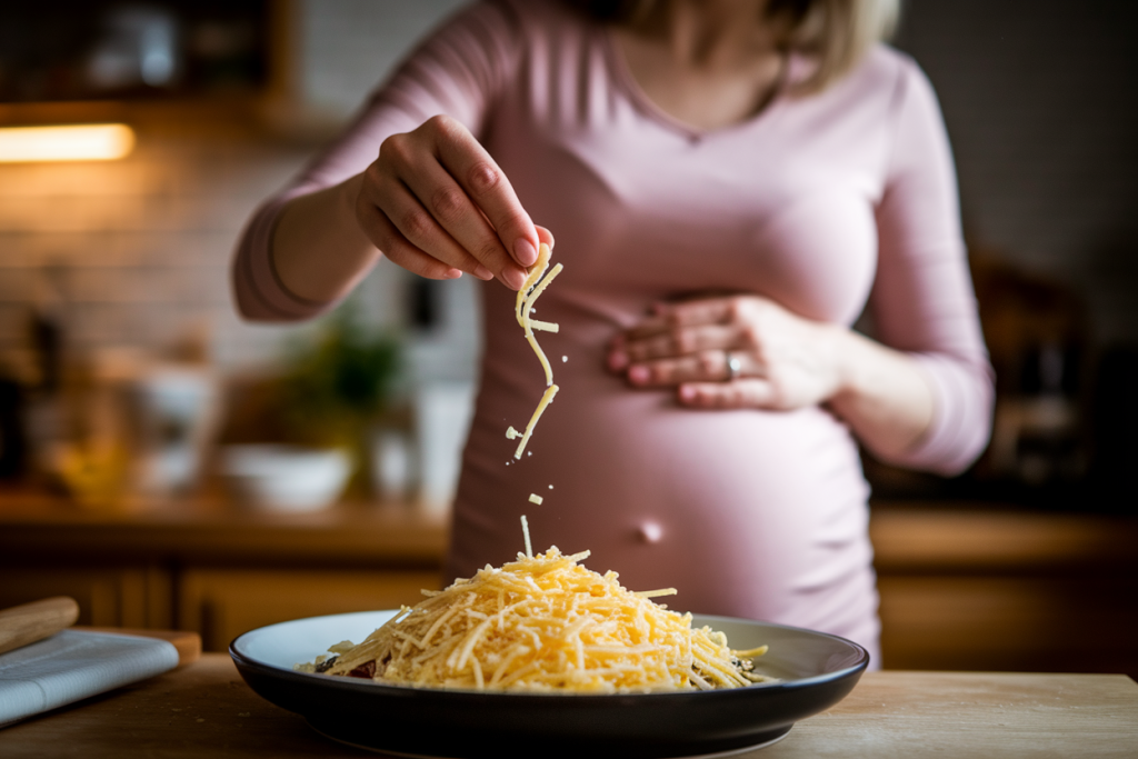 femme-enceinte-mains-fromage-cuisine