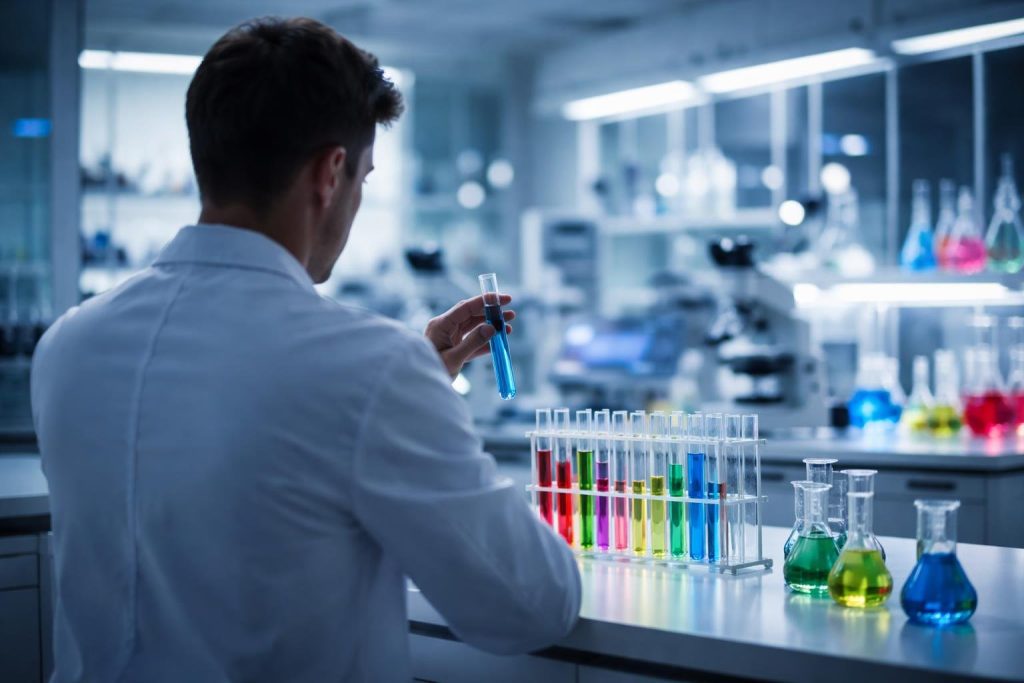 scientifique-blouse-tubes-essai-laboratoire