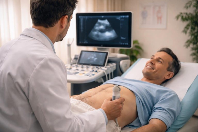 professionnel-sante-blouse-sonde-echographie