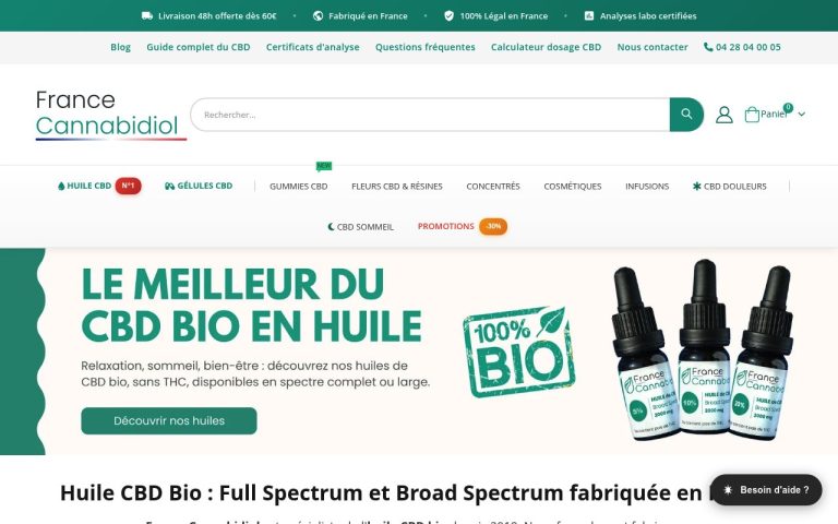 Palmarès 2026 : les 10 meilleurs produits CBD en France